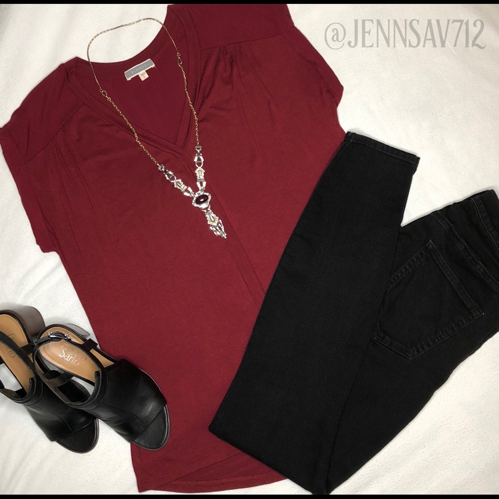 Pleione Deep Red Top